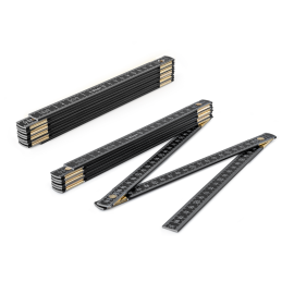 Sulankstoma matavimo juosta ALIUMINIS 2 m -DIY-MFA21BK/S