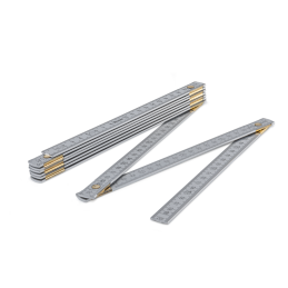 ALIUMINIO sulankstoma liniuotė 2 m -DIY-MFA21SI/S