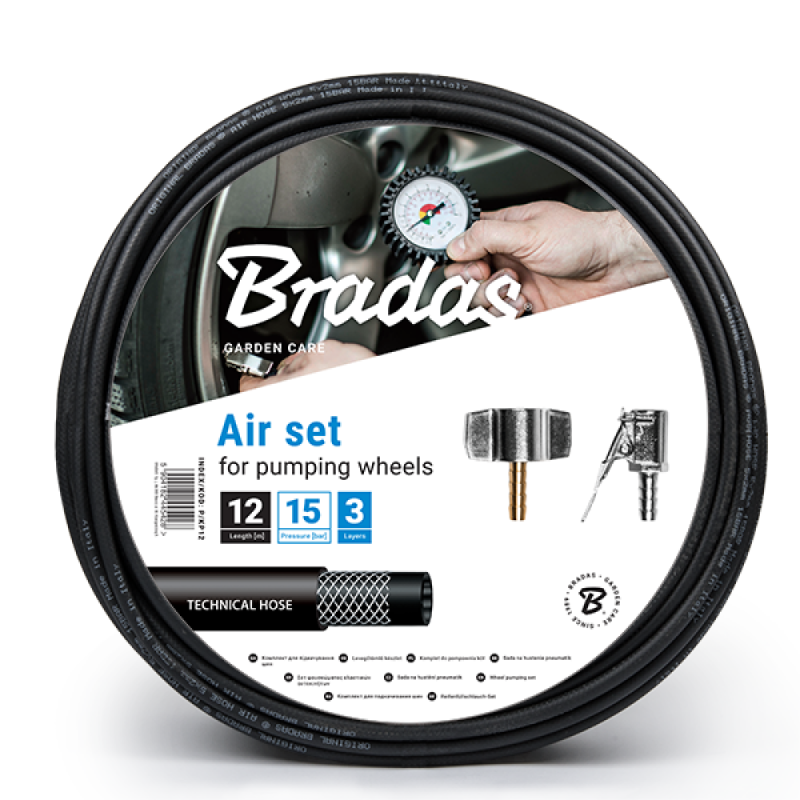 Padangų pripūtimo rinkinys - ilgis 18 m -P/KP18