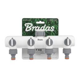 WHITE LINE 4 padėčių kolektorius su 1"-3/4" vidiniu sriegiu ir vožtuvais -WL-3054K