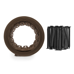 Sodo apvadas „EASY BORDER“ 50 mm - rudas -OBEBR5010SET