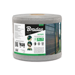 Tvoros juosta / tinklelis 19 cm x 36 m, 200 g/m2 + 20 vnt. spaustukų, šviesiai pilka -TOB2001936LGY