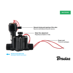 Solenoidinis vožtuvas su vandens srauto reguliavimu 2 x GZ1 -DSA-4001