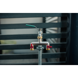 2 krypčių skirstytuvas su GW 3/4" - GZ 3/4" su rutuliniais vožtuvais -BR-3034