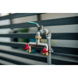 2 krypčių skirstytuvas su GW 3/4" - GZ 3/4" su rutuliniais vožtuvais -BR-3034