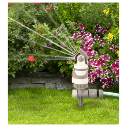 WHITE LINE 4 funkcijų besisukantis purkštuvas ant smaigalio -WL-Z01