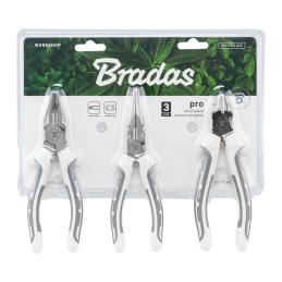 PRO replių rinkinys, 3 dalys, nikeliuotos -DIY-PLWL13/1SET