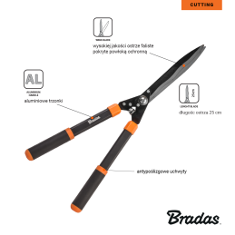 V serijos aliuminio gyvatvorių žirklės, banguoti ašmenys -KT-V1130