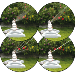 WHITE LINE 4 funkcijų besisukantis purkštuvas ant pagrindo -WL-Z11