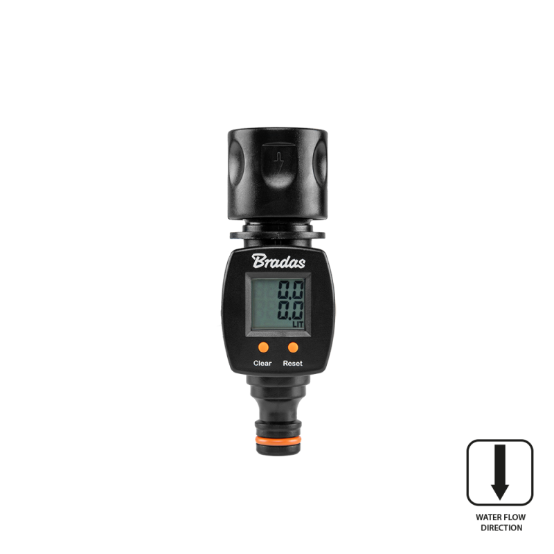 BLACK LINE vandens srauto matuoklis - greita jungtis + nipelis -ECO-3100