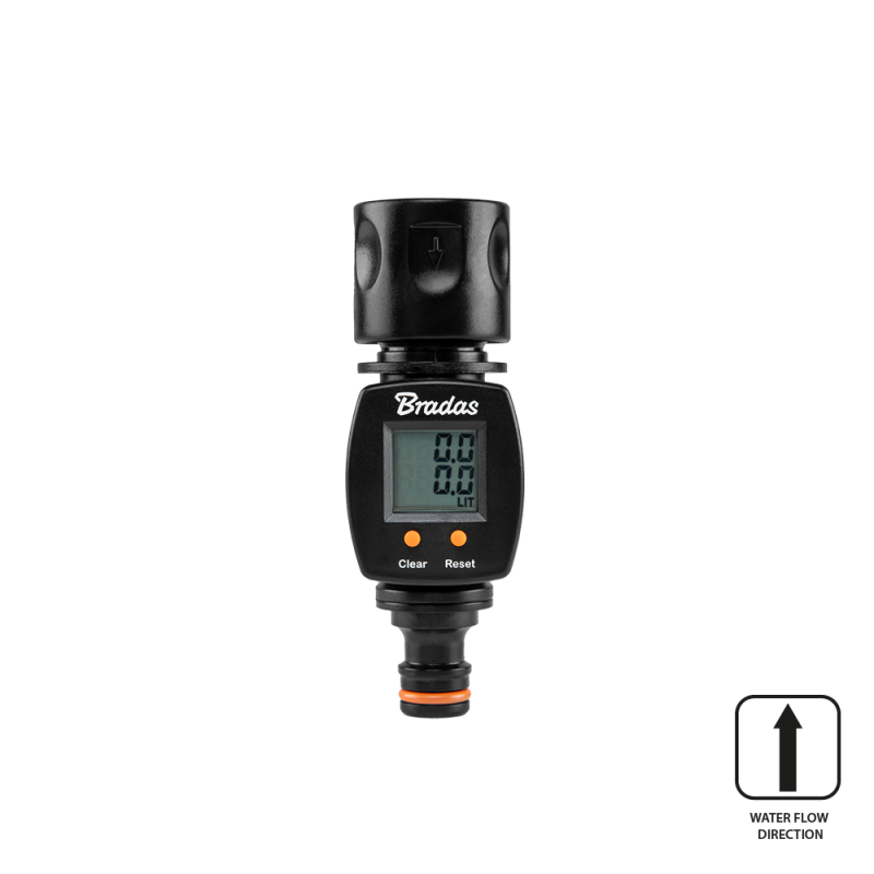 BLACK LINE vandens srauto matuoklis - greita jungtis + nipelis -ECO-3101