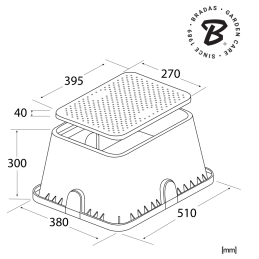 Vožtuvų dėžutė „Standartinė“ 51x38cm -DSSZ-P5138G