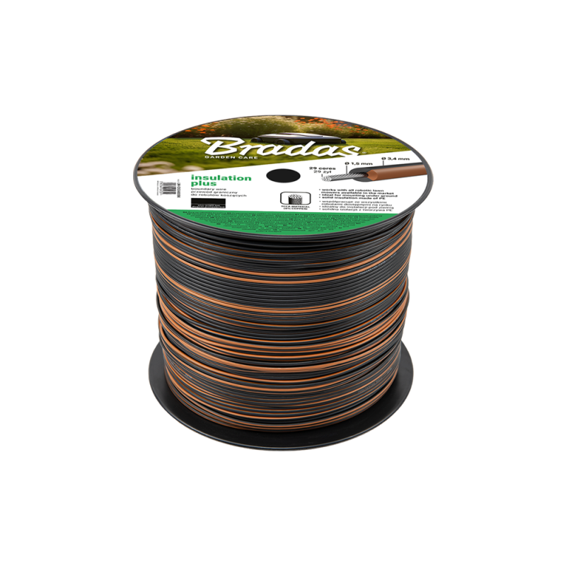 IZOLIACIJA PLUS Ribinis laidas vejos pjovimo robotams 3,4 mm x 100 m -LM-CIS34100BK