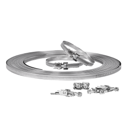 W2 sraigių spaustukas ritinėlyje, 30 m ilgio, kartoninėje dėžutėje + 50 užraktų -OACW2 30/9 CARTBOX