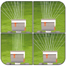 WHITE LINE reguliuojamas osciliacinis purkštuvas, 16 purkštukų -WL-Z17