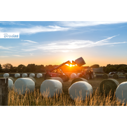 Siloso vyniojimo folija 0,25 x 1800 m - Žalia -AK-WF250X1800GR