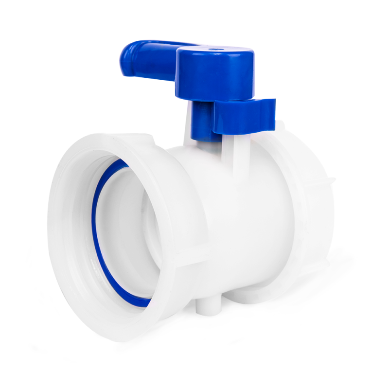 IBC drugelio vožtuvas GW S100x8 su išleidimo anga GZ S100x8 -IBCS100F-BTVS100M