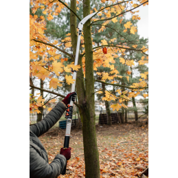 Sulankstomas sodo pjūklas su V serijos kabliu ant teleskopinės rankenos -KT-V1501-087-250
