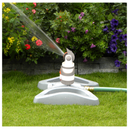 WHITE LINE 4 funkcijų besisukantis laistymo purkštuvas ant metalinio pagrindo -WL-Z13