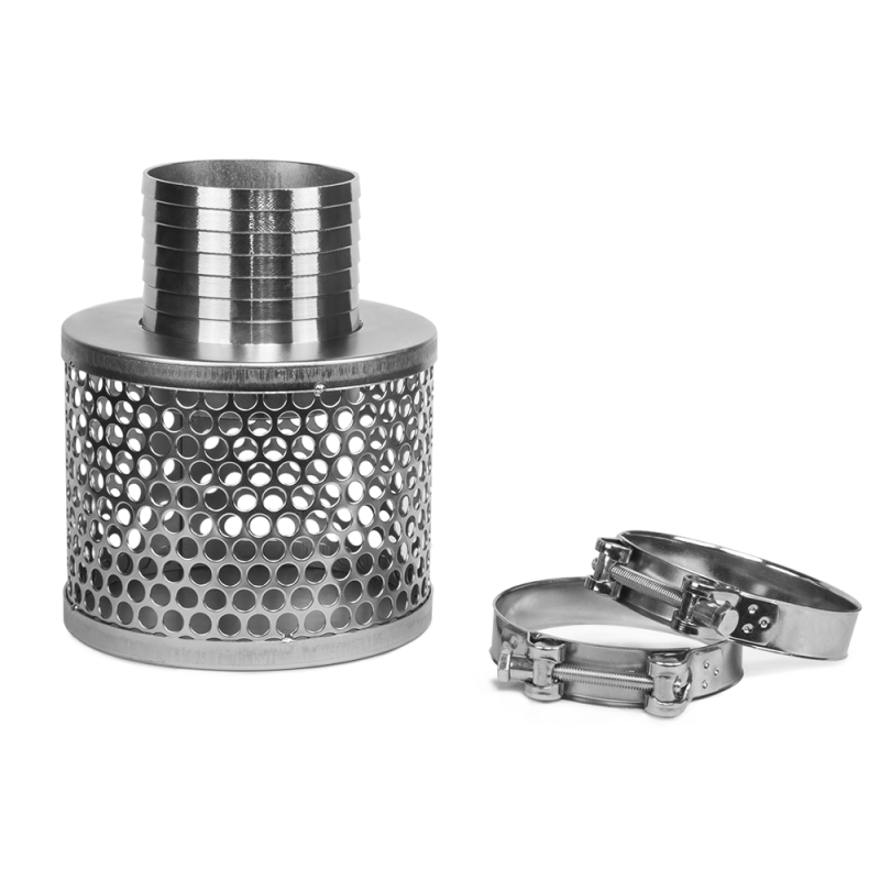 Siurbimo žarnos krepšelis 100 mm / 4" + 2x GBS spaustukai -SSF100