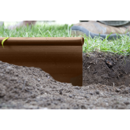 Tiesus vejos apvadas 18 m x 12,5 cm, rudas -OBKB18125