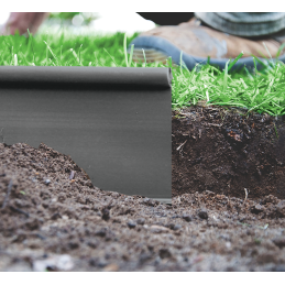 Tiesus vejos apvadas 18 m x 12,5 cm, pilkas -OBKGY18125