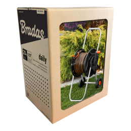 BLACK LINE vežimėlis su 1/2 colio 20 m žarna, pistoletu ir jungiamosiomis detalėmis -ECO-AG26020SET1