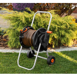 BLACK LINE vežimėlis su 1/2 colio 20 m žarna, pistoletu ir jungiamosiomis detalėmis -ECO-AG26020SET1