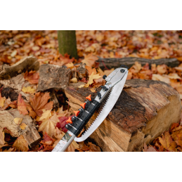 Sulankstomas sodo pjūklas su V serijos kabliu ant teleskopinės rankenos -KT-V1501-137-500