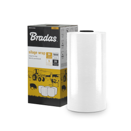 Siloso vyniojimo folija 0,5x1800 m - balta -AK-WF500X1800WH