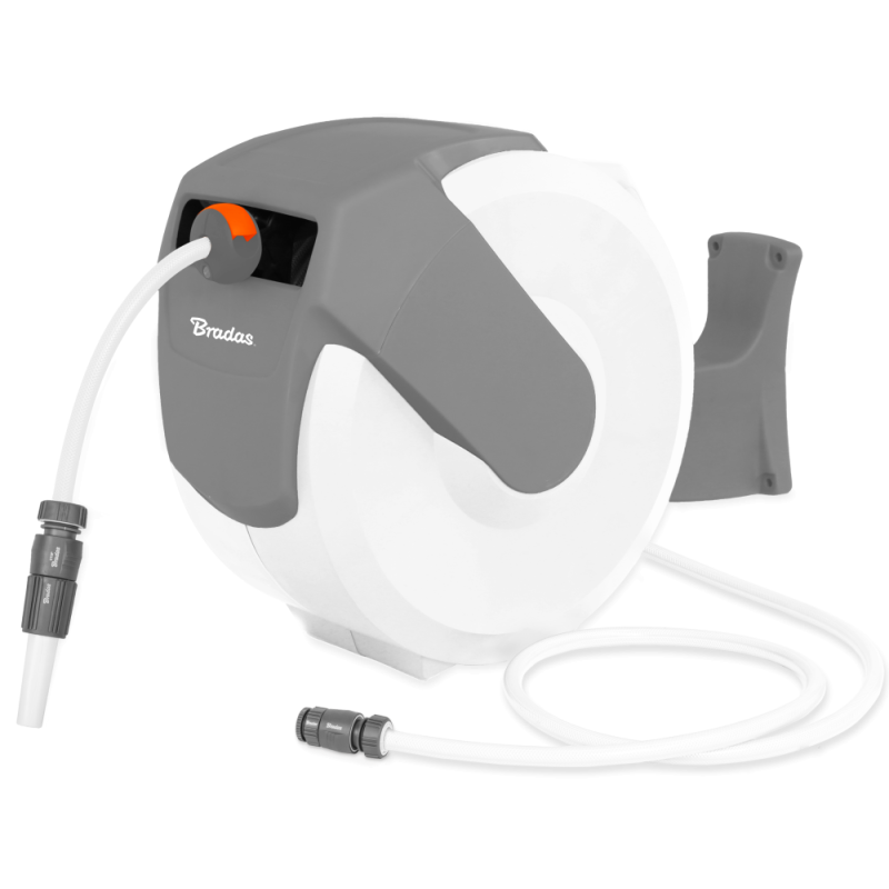 WHITE LINE automatinė ritė su 1/2 colio žarna – 20 m ir priedais -WL-W6B20