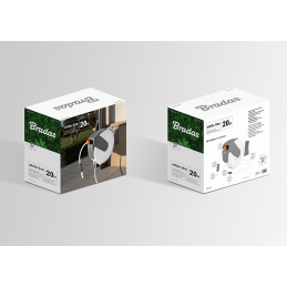 WHITE LINE automatinė ritė su 1/2 colio žarna – 20 m ir priedais -WL-W6B20