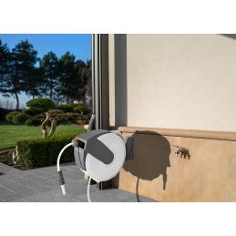 WHITE LINE automatinė ritė su 1/2 colio žarna – 20 m ir priedais -WL-W6B20