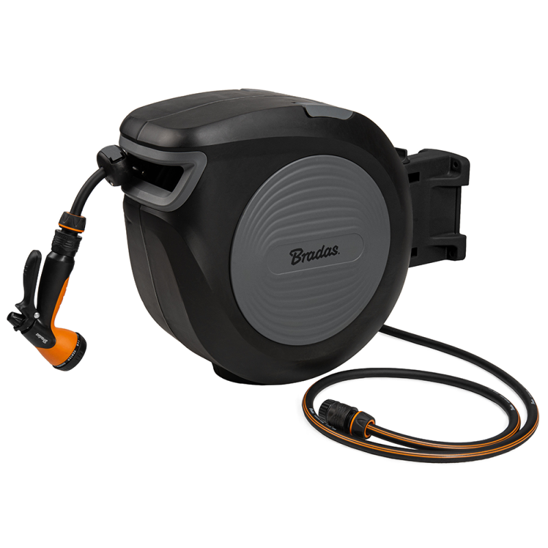 BLACK LINE automatinė žarnos ritė su 1/2 colio žarna – 20 m ir priedais -ECO-W1B20