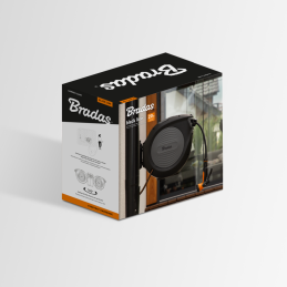 BLACK LINE automatinė žarnos ritė su 1/2 colio žarna – 20 m ir priedais -ECO-W1B20