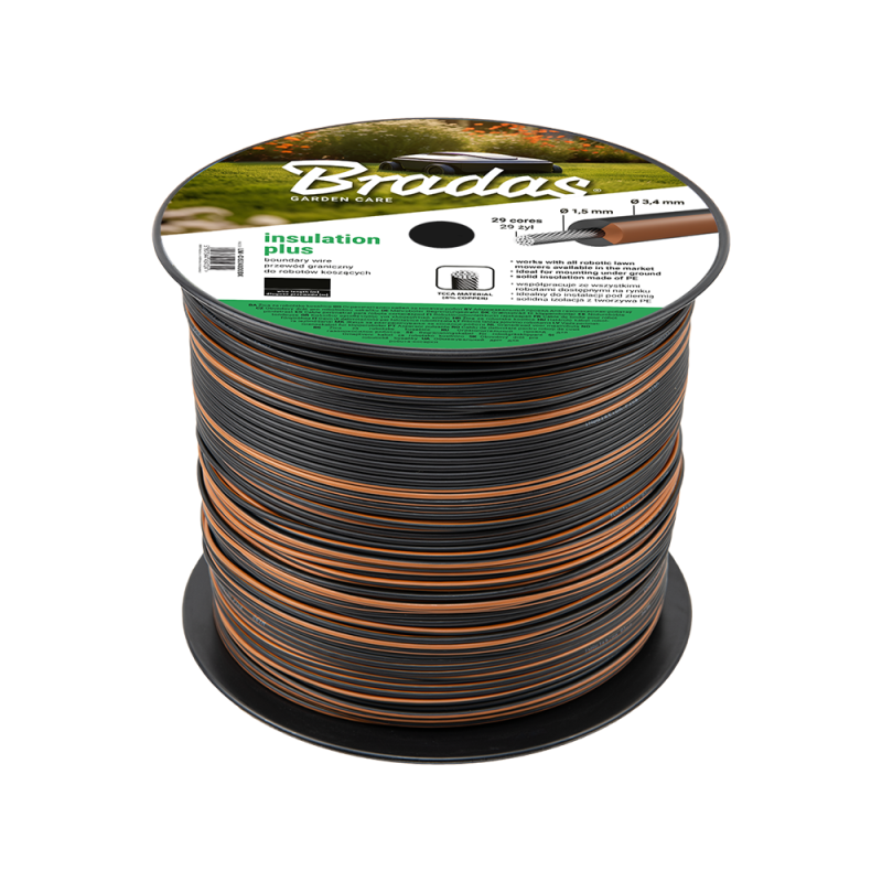 IZOLIACIJA PLUS Ribinis laidas vejos pjovimo robotams 3,4 mm x 500 m -LM-CIS34500BK