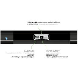 Lašelinė juosta 16/14mil/2.0l/h/40cm HIRRO DRIP 1000m -DSTHD 16142040-1000