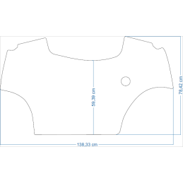 „Deutz Fahr“ 5 serijos 5100 5110 5120 5130 2013–2017 m. / 6 serijos 6130 2021– traktorių kilimėliai 48250