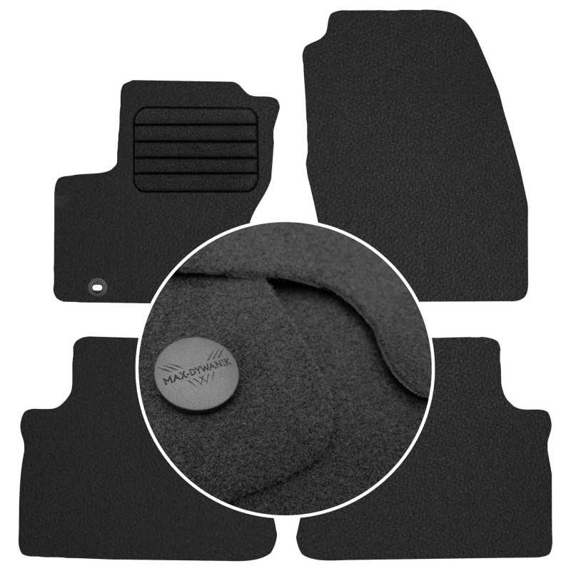 „Ford C-Max II“ 5 vietų 2010–2012 m. (be pakojos) veliūriniai kilimėliai MAX-DYWANIK