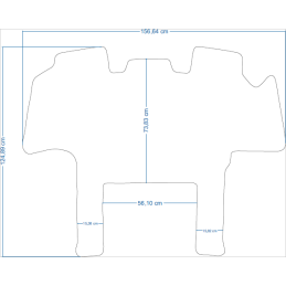 „New Holland T8 Genesis T8 380 / T8 410 / T8 435 / Smart Trax T8 435“ 2014 m. – traktorių kilimėliai 48024
