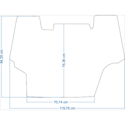 „New Holland TM TM55 / TM125“ 2001–2006 m. traktorių kilimėliai 48083