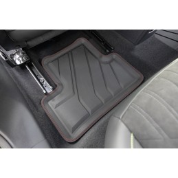 „Peugeot 308 III“ nuo 2021 m. „AmalPlast AP1105“ guminiai kilimėliai – nubuko spalvos (raudoni siūlai)
