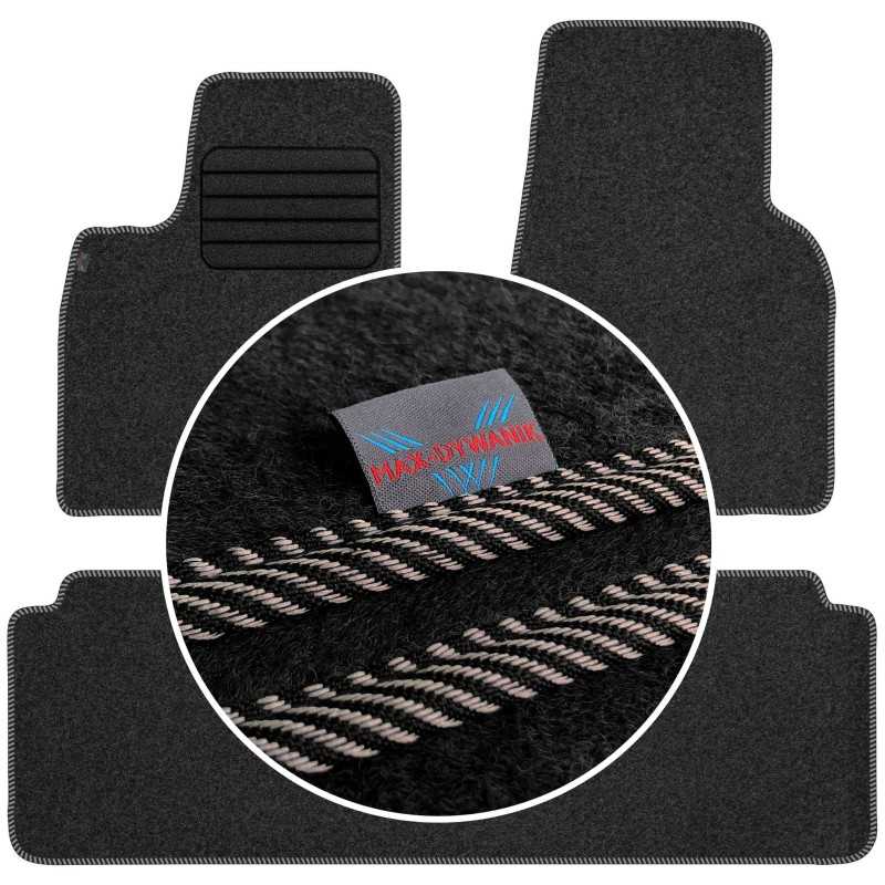 „Tesla S“ 2012 m. – MAX-DRYMAT veliūriniai kilimėliai