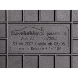 Audi A3 II 8P 2003-2012 m. guminiai kilimėliai MOTOHOBBY priekiniai 141106/2