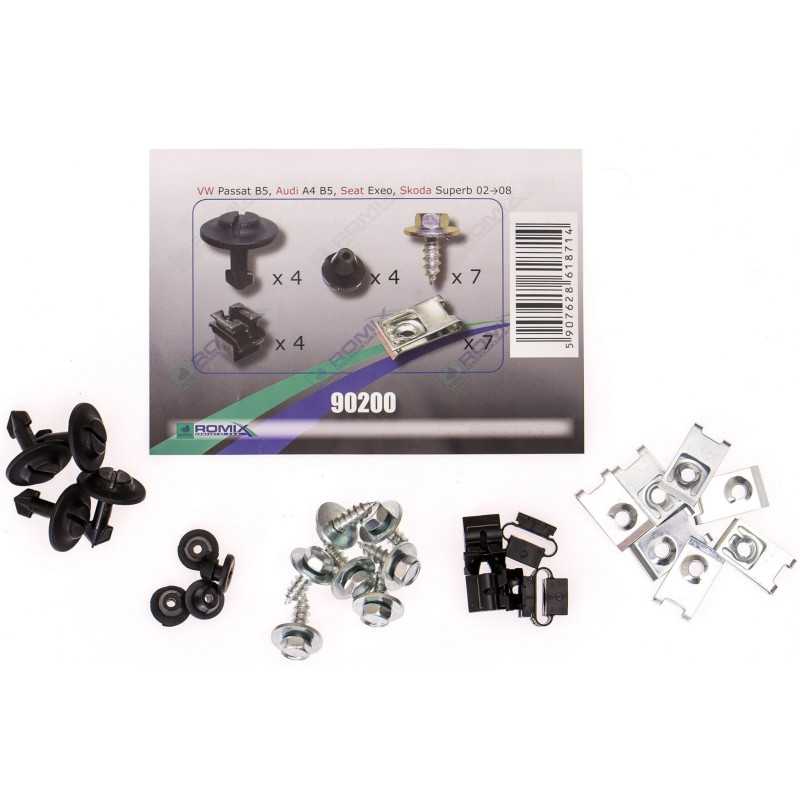 Audi A4 B5 1994-2001 Variklio dangtelio laikikliai ROMIX 90200