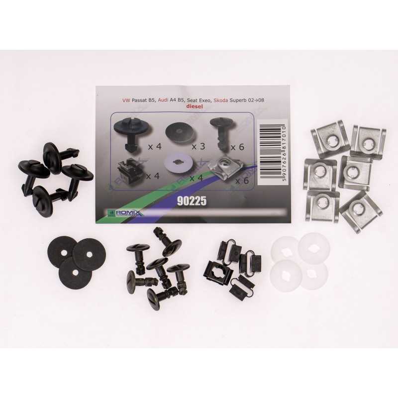 Audi A4 B5 1994-2001 Variklio dangtelio laikikliai ROMIX 90225