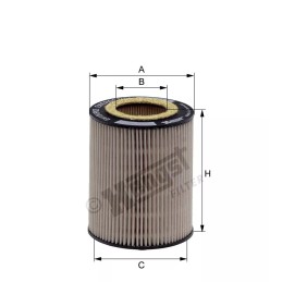 E412KP02 D55 Hengst kuro filtro įdėklas