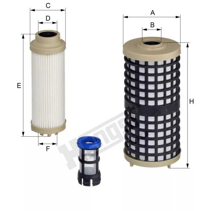 E429KP D243-3 Hengst kuro filtro įdėklas