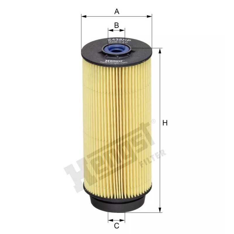 E438KP D267 Hengst kuro filtro įdėklas