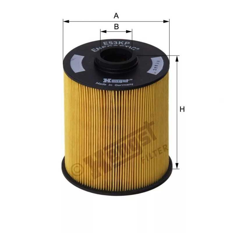 E53KP D61 Hengst kuro filtro įdėklas